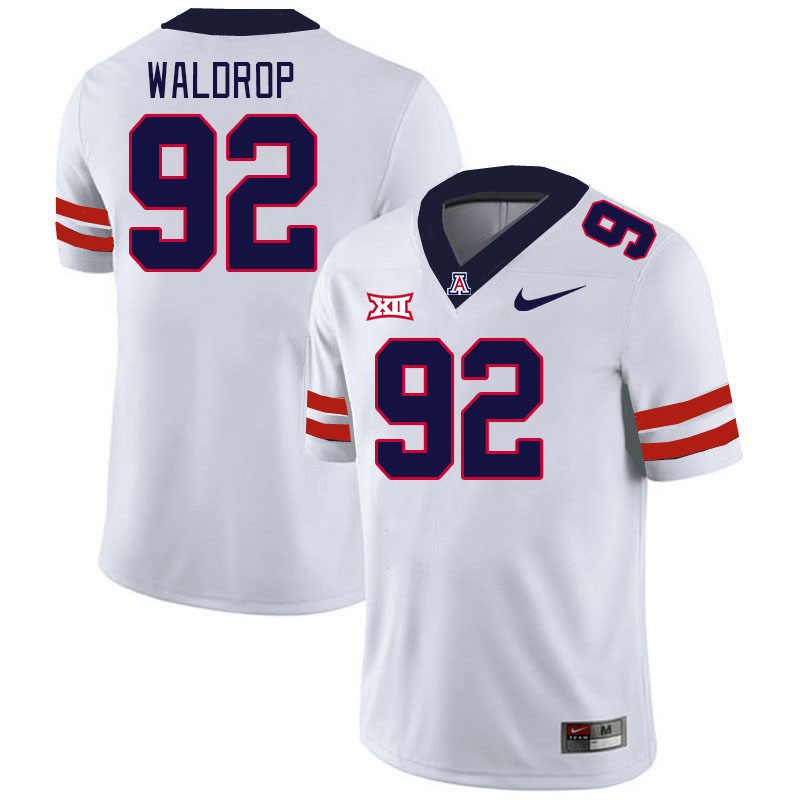 #92 Rob Waldrop Arizona Wildcats Jerseys Football Stitched-White